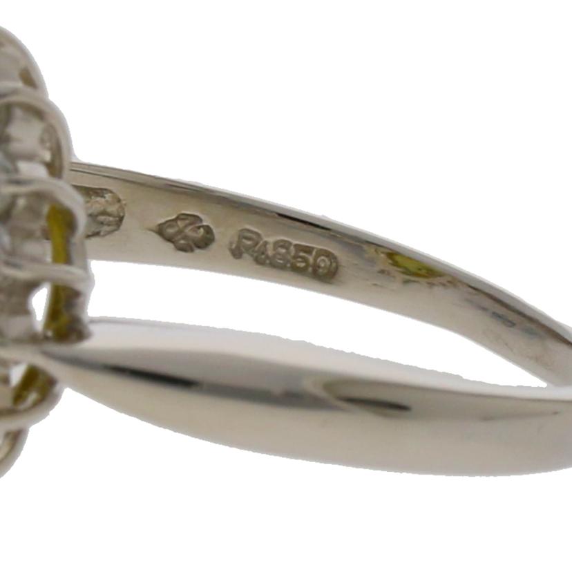 /◎PT850スフェーンダイヤリング 3.45/D0.41ct//Aランク/59