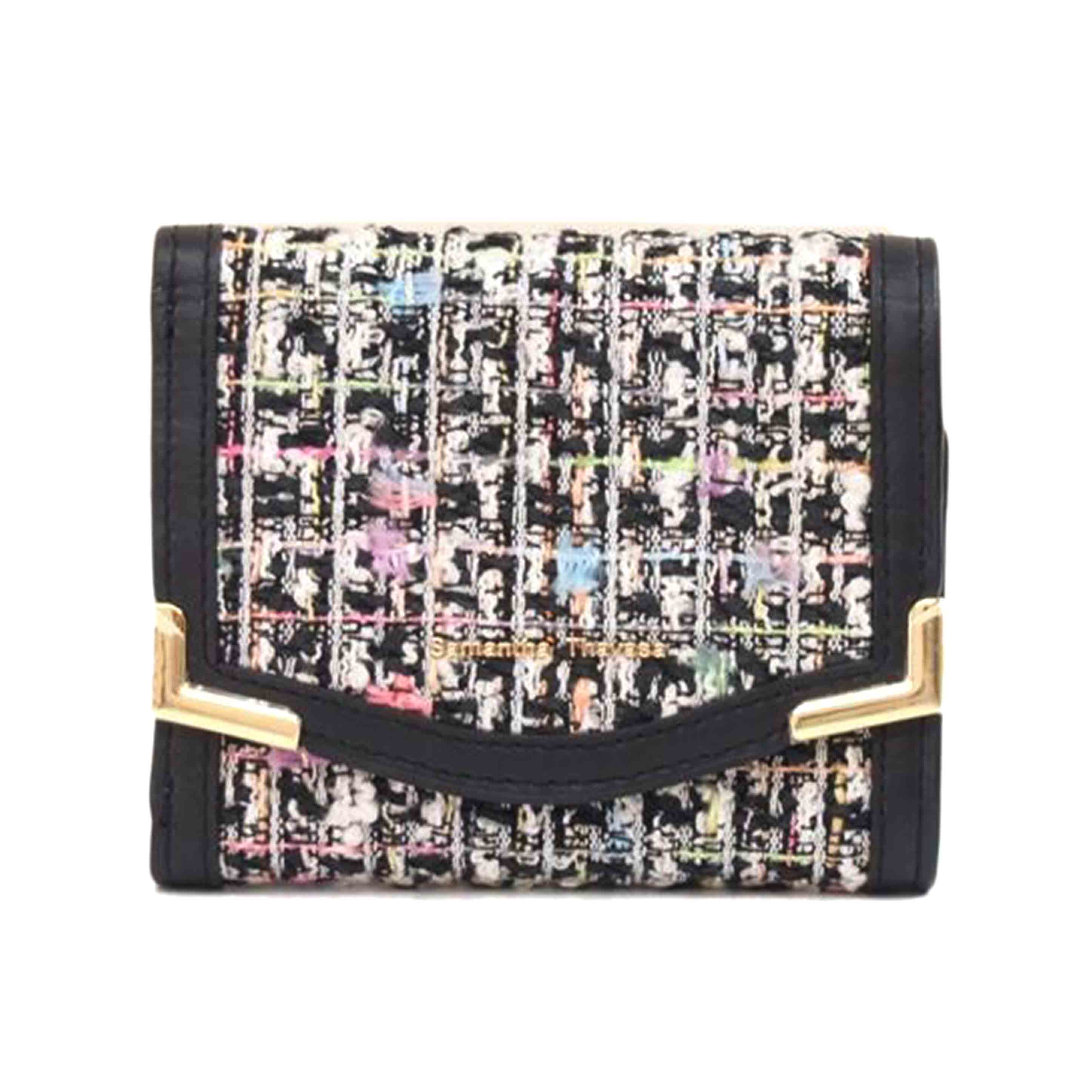 Samantha Thavasa サマンサタバサ/Samantha Thavasa カラフルツイード二つ折り財布/-//-/Aランク/71