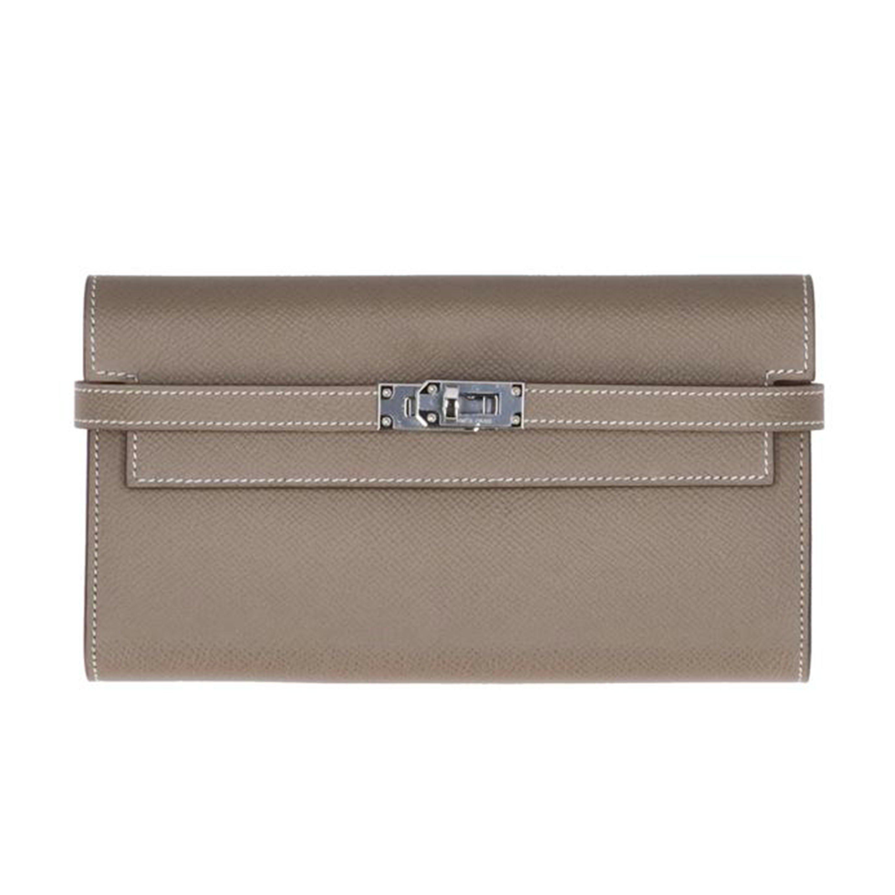 HERMES エルメス/ケリーウォレット/ヴォーエプソン/エトゥープ//C/SAランク/67