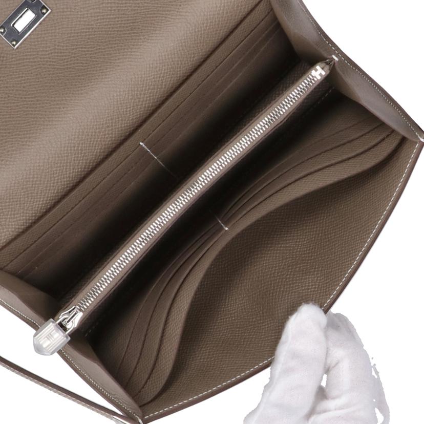 HERMES エルメス/ケリーウォレット/ヴォーエプソン/エトゥープ//C/SAランク/67