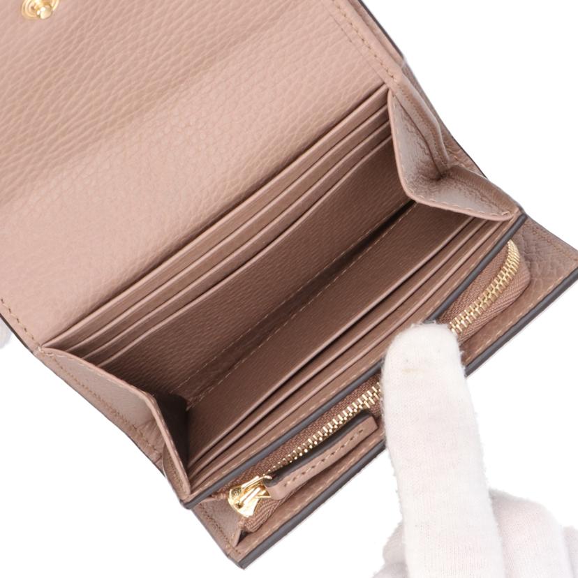 GUCCI グッチ/ダブルGバイカラーミディアムウォレット/598587 //493***/SAランク/40