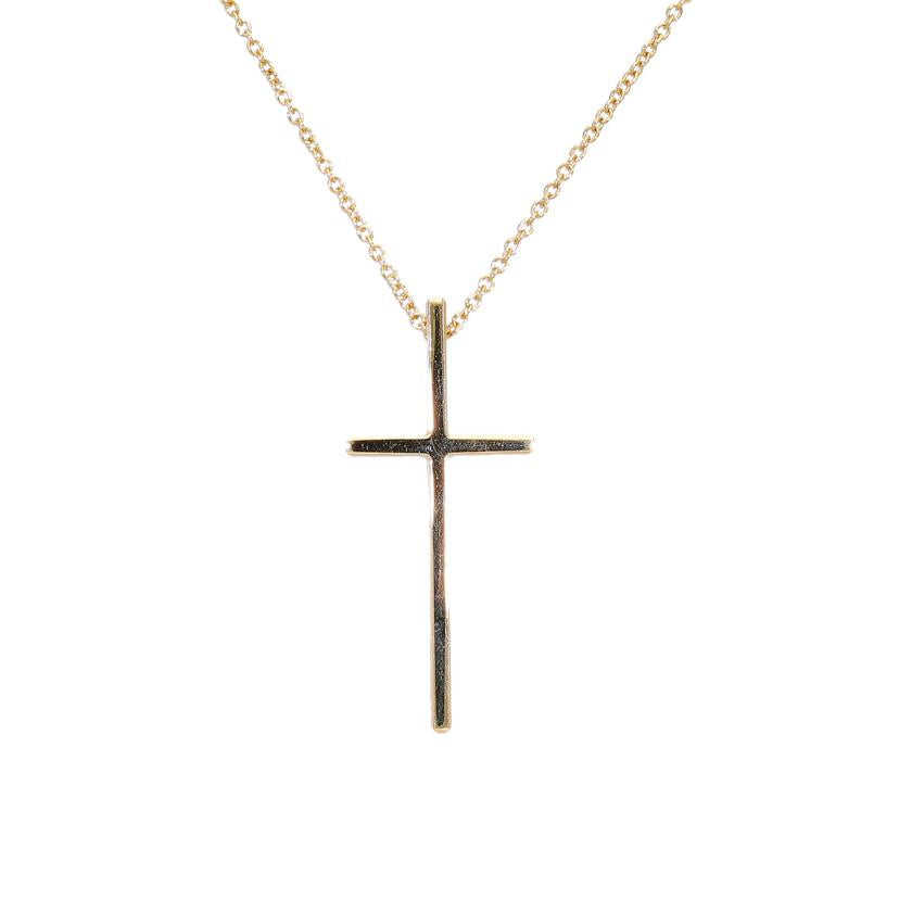 TIFFANY&Co ティファニー/TIFFANY AU750クロスネックレス 45cm/5.8//Aランク/75