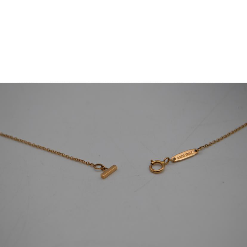 TIFFANY&Co. ティファニーアンドコウ/Tスマイルミニネックレス750 PG 48cm//Aランク/89