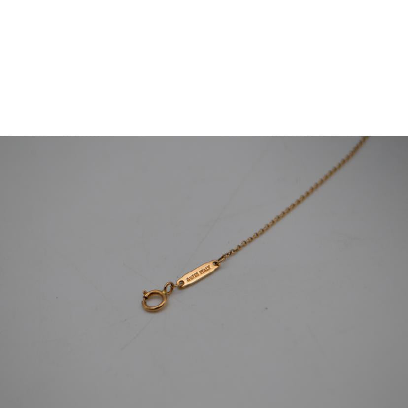 TIFFANY&Co. ティファニーアンドコウ/Tスマイルミニネックレス750 PG 48cm//Aランク/89