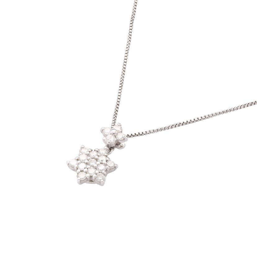 / PT900/850ダイヤネックレス0.30ct//Aランク/81