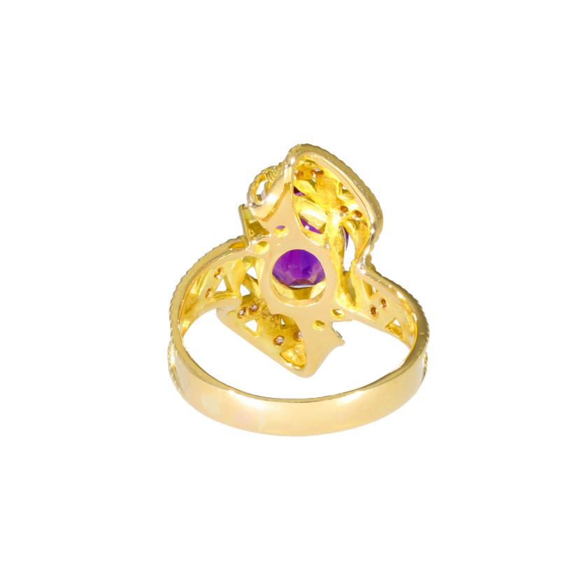 /◎K18アメジストダイヤリング2.51/D0.22ct//Aランク/59