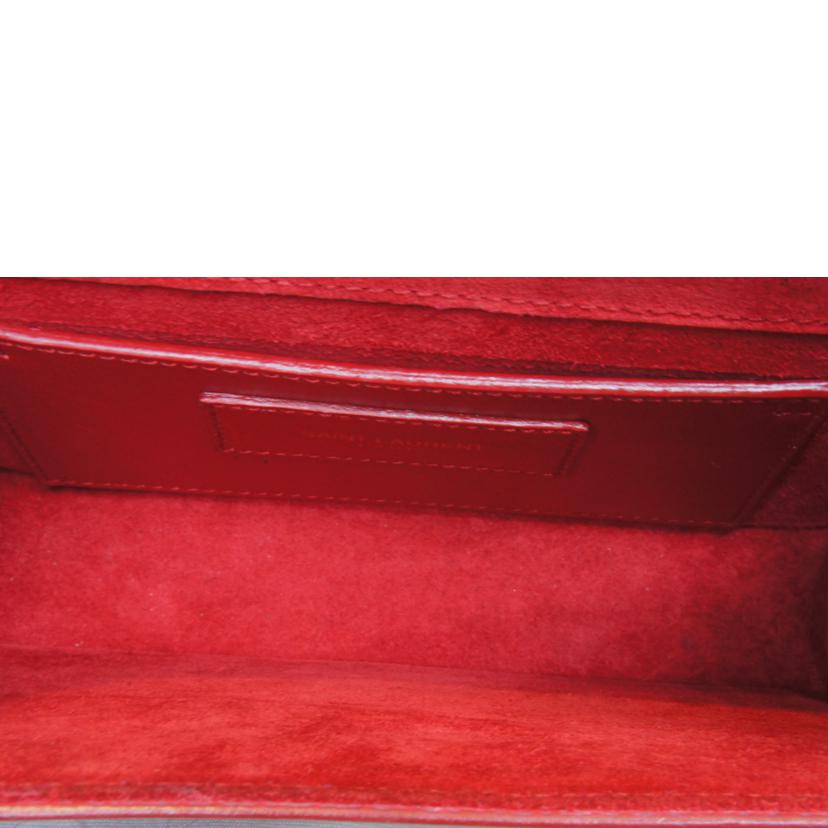 SAINT LAURENT サンローラン/YSLクラシックケイトモノグラムチェーンショルダーレッド/326076//Aランク/92