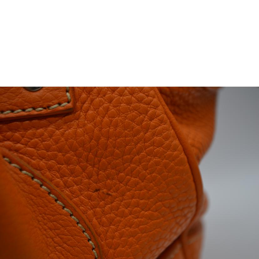 PRADA プラダ/ヴィッテロダイノルーテルレザーハンド/オレンジ/BR2978//7/Bランク/89