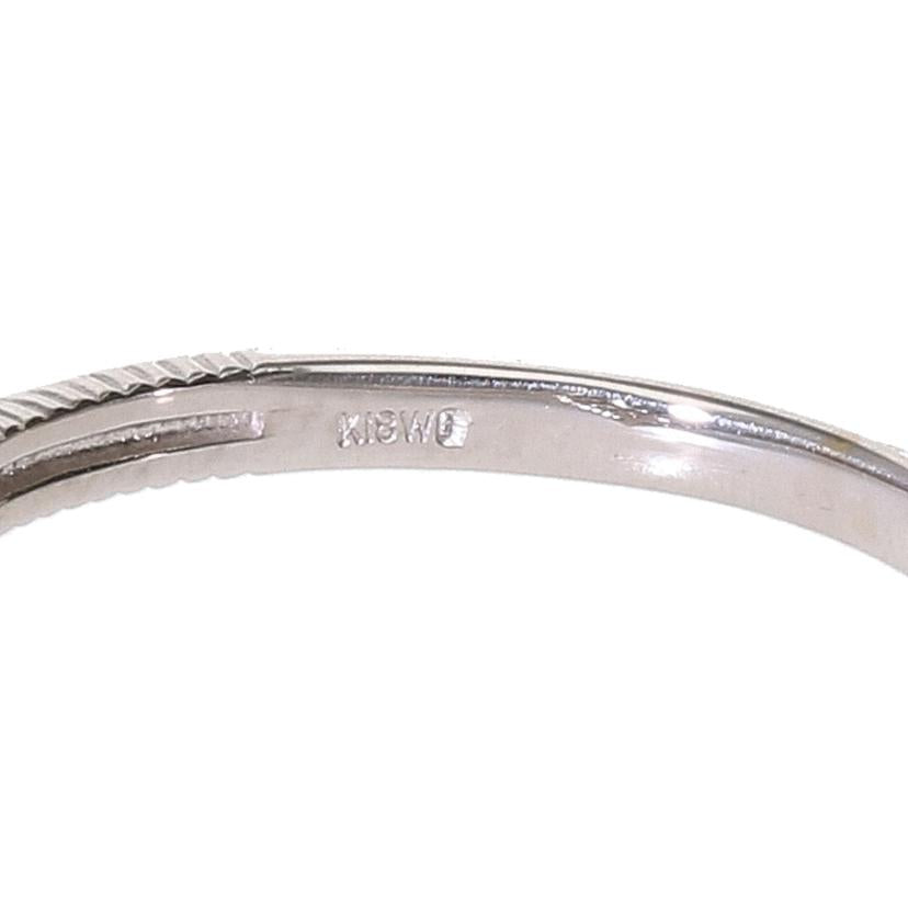 / K18WGダイヤリング0.10ct//Aランク/81