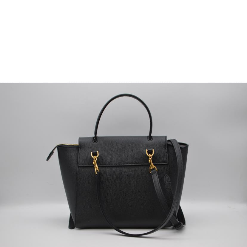 CELINE セリーヌ/ナノベルトバッグ/グレインドカーフスキン/ブラック/189003//U-A*****/SAランク/89