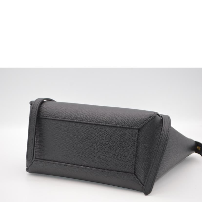 CELINE セリーヌ/ナノベルトバッグ/グレインドカーフスキン/ブラック/189003//U-A*****/SAランク/89