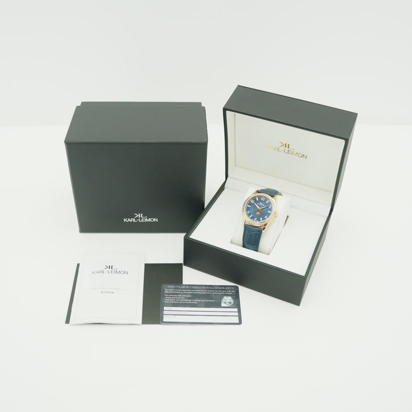 KARL-LEIMON カルレイモン/ムーンフェイズ メンズクォーツ/CSBL01G//Aランク/81