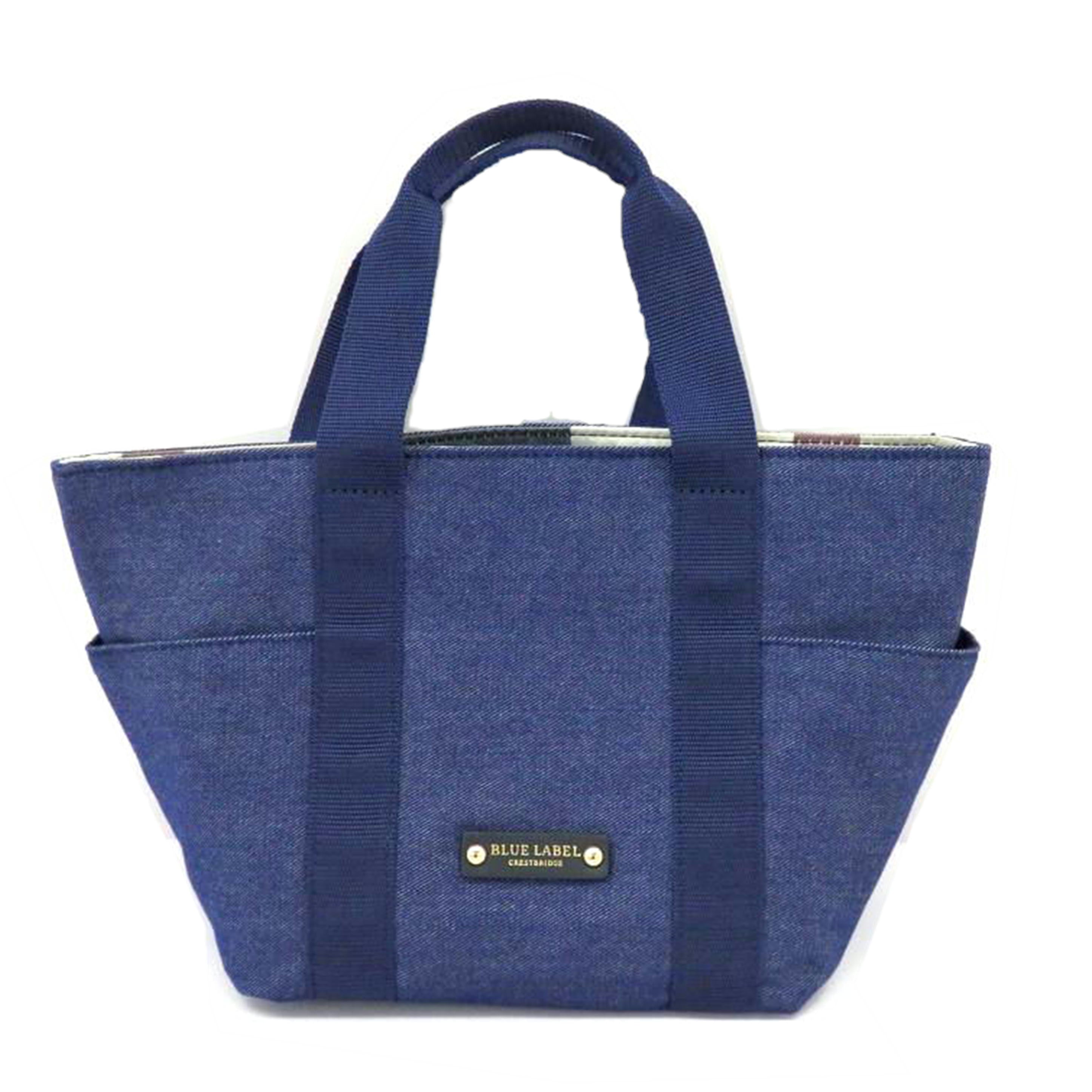 BLUE LABEL ブルーレーベルクレストブリッジ/リバーシブルミニトートバッグ//Aランク/77