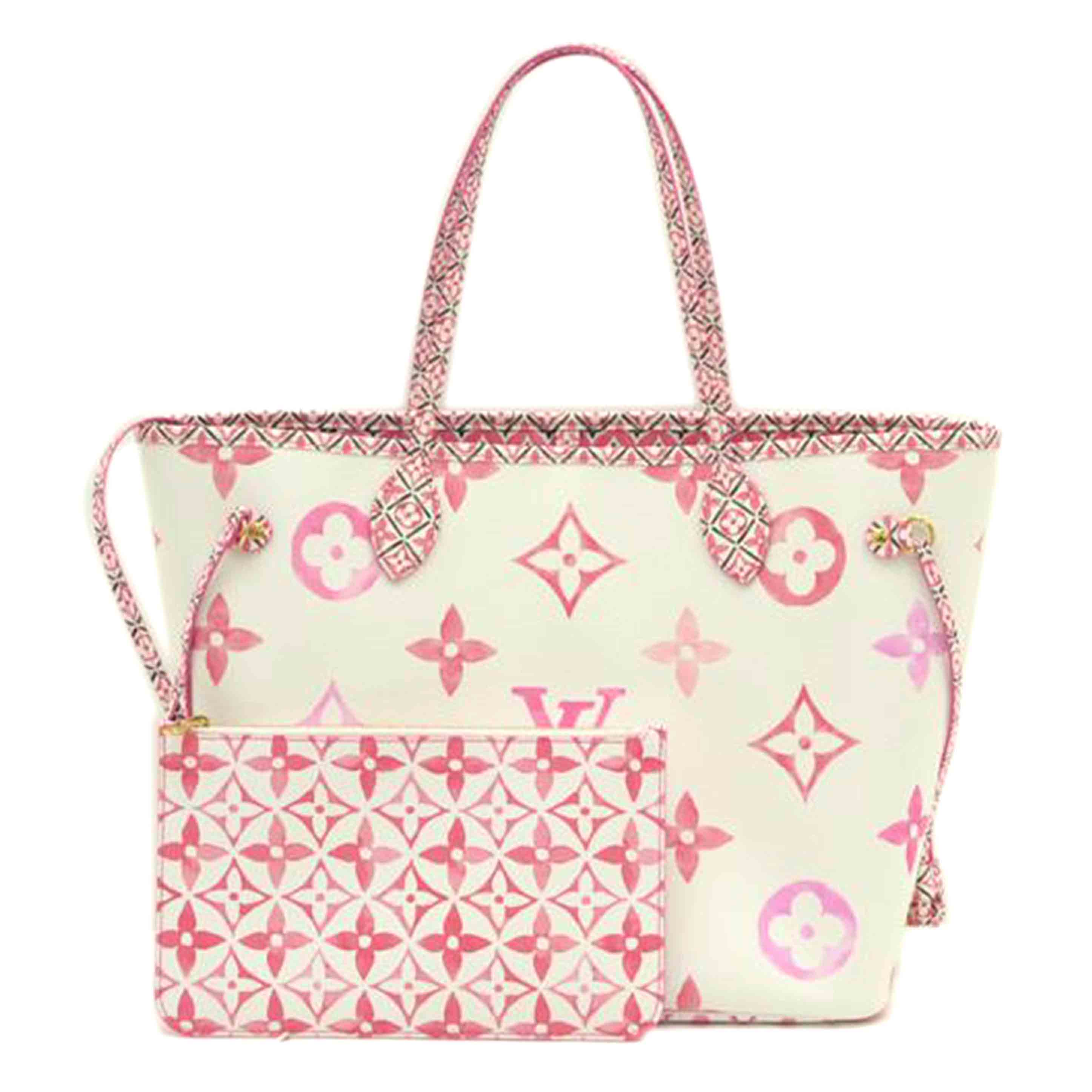 LV/ネヴァーフルMM/モノグラムジャイアント/ローズピンク/M22980//RFI*/SAランク/75