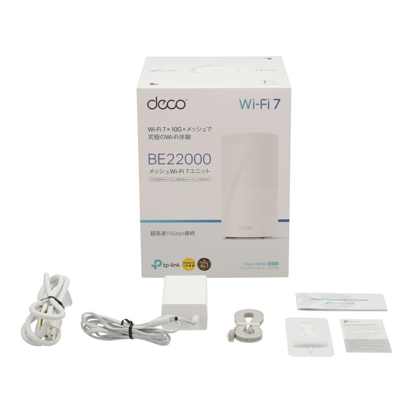 TP-Link TPリンク /メッシュWi-Fi7ルーター/BE22000/Deco BE85 1Pac//22550UT000316/ABランク/85