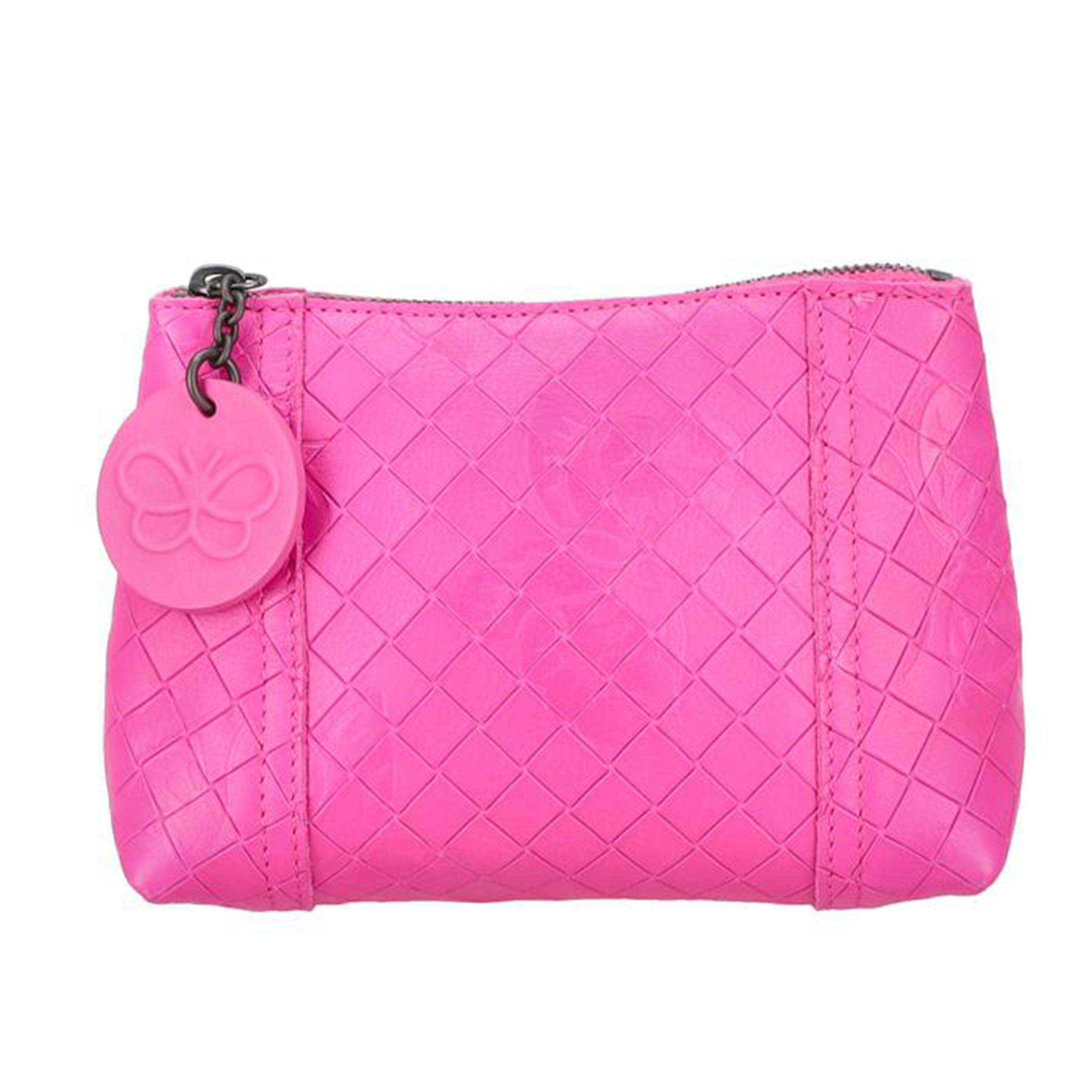 BONAVENTURA ボッテガヴェネタ/イントレッチオミラージュ/バラフライエンボスレザーポーチ//ABランク/91