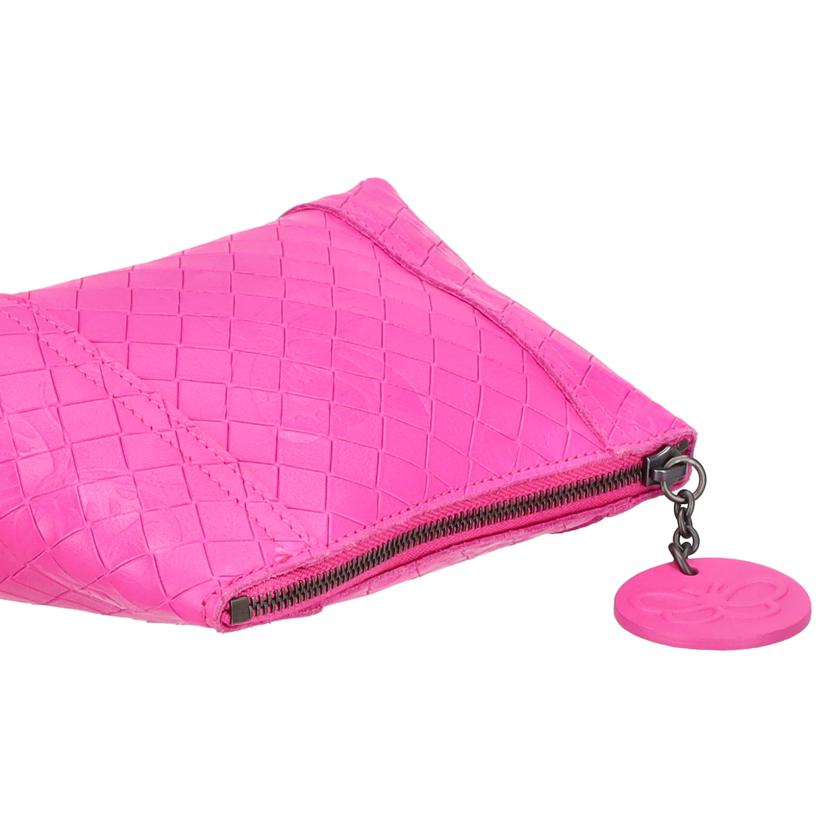 BONAVENTURA ボッテガヴェネタ/イントレッチオミラージュ/バラフライエンボスレザーポーチ//ABランク/91