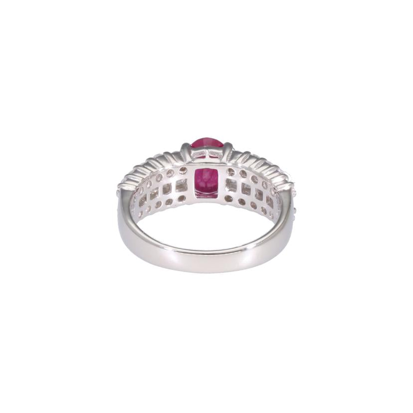 /◎PT900ルビーダイヤリング1.40/D1.00ct//Aランク/59