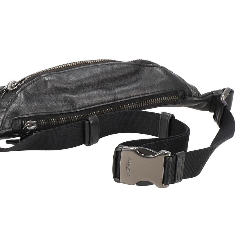 COACH コーチ/シグネチャー/PVCレザーボディバッグ/ブラック/F84711//H19**/Aランク/18
