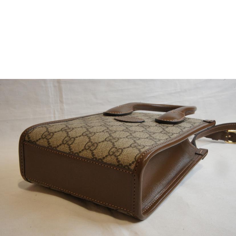 GUCCI グッチ/GGスプリームインターロッキングGミニ2WAYショルダー/671623//525***/Aランク/92
