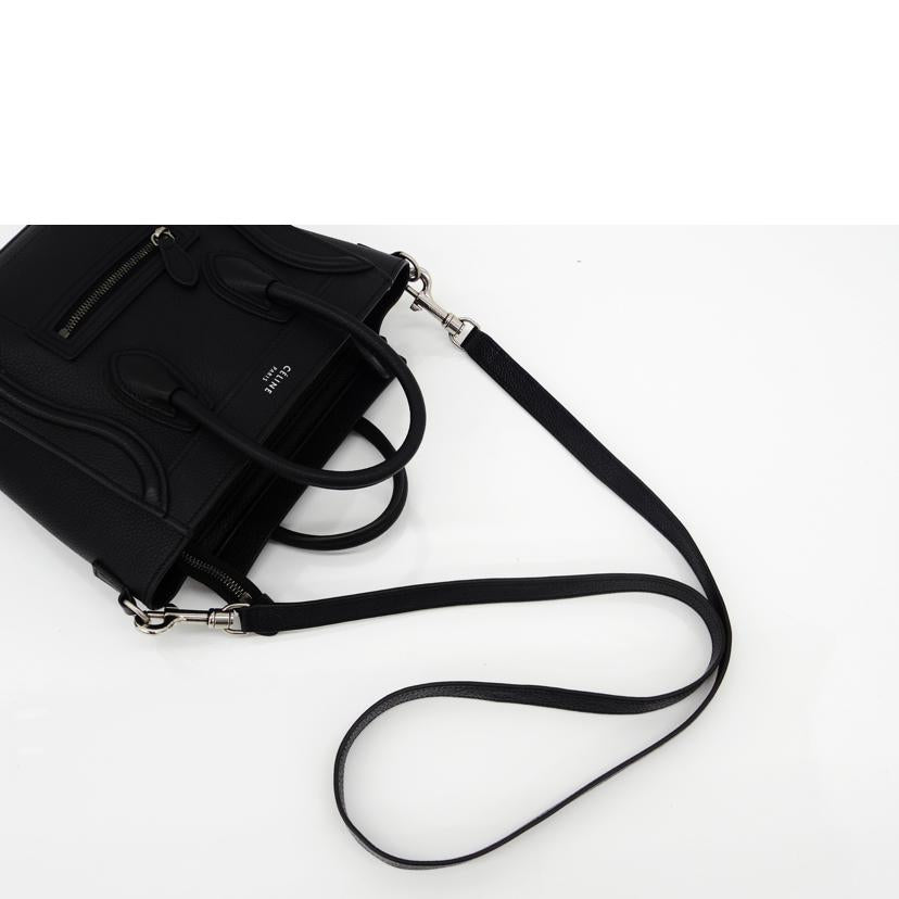 CELINE セリーヌ/△ラゲージナノ/マイクロショッパー/ブラック/189243//SAランク/75