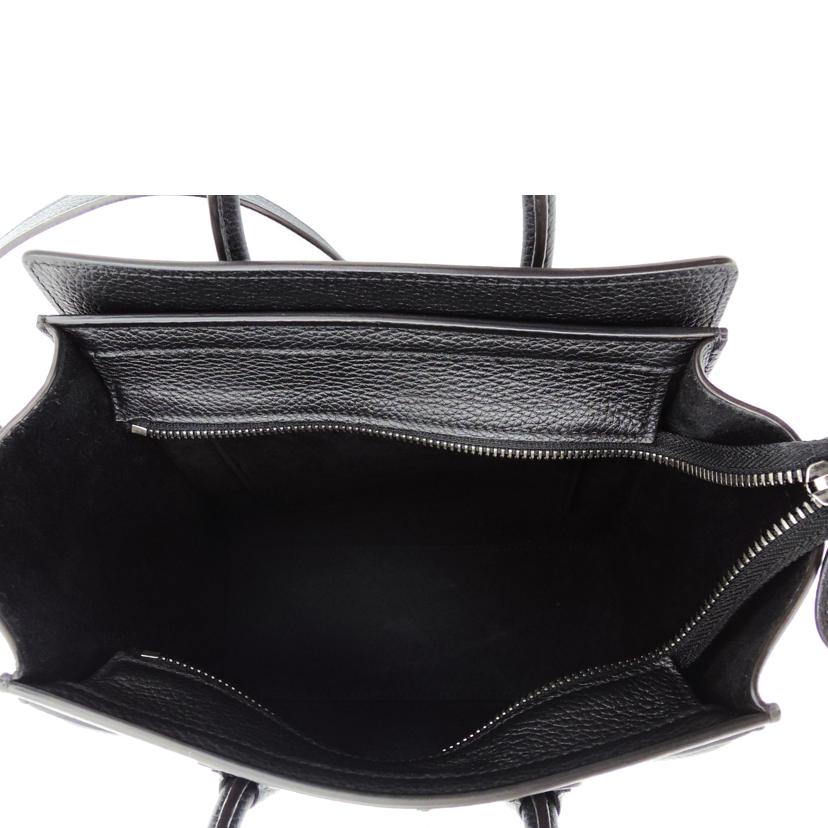 CELINE セリーヌ/△ラゲージナノ/マイクロショッパー/ブラック/189243//SAランク/75
