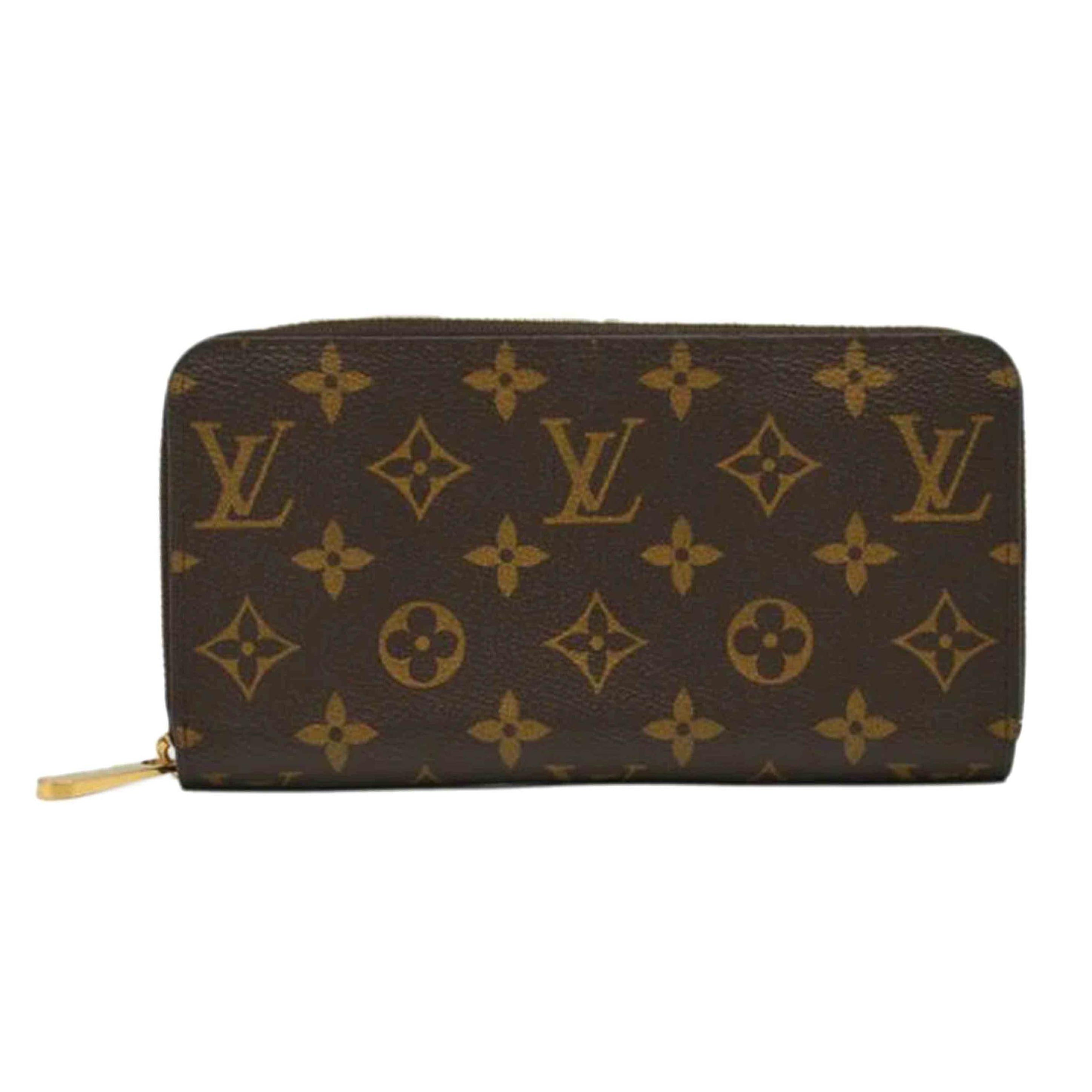 LV ルイヴィトン/ジッピー・ウォレット新型/モノグラム/ブラウン/M42616//RFI****/ABランク/89