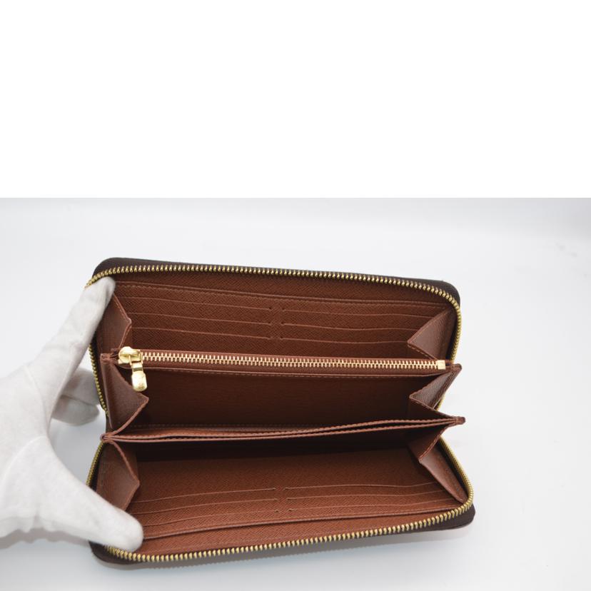 LV ルイヴィトン/ジッピー・ウォレット新型/モノグラム/ブラウン/M42616//RFI****/ABランク/89