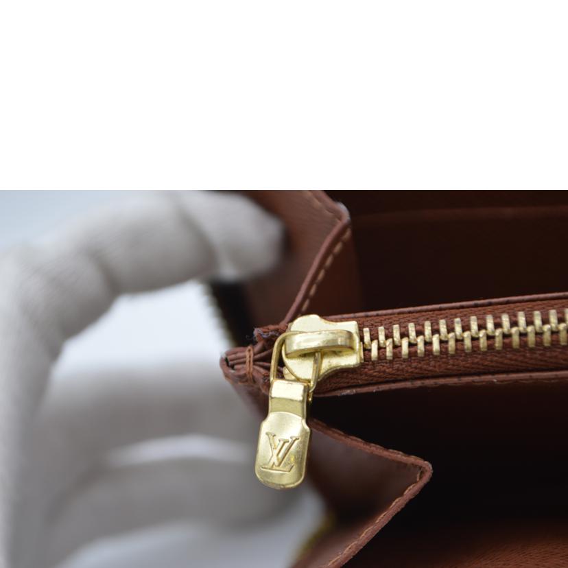 LV ルイヴィトン/ジッピー・ウォレット新型/モノグラム/ブラウン/M42616//RFI****/ABランク/89