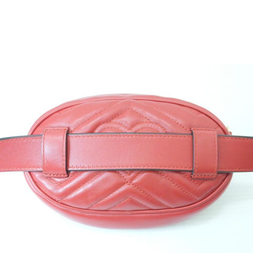 GUCCI グッチ/GGマーモントボディバッグ/レッド/476434//493***/ABランク/88