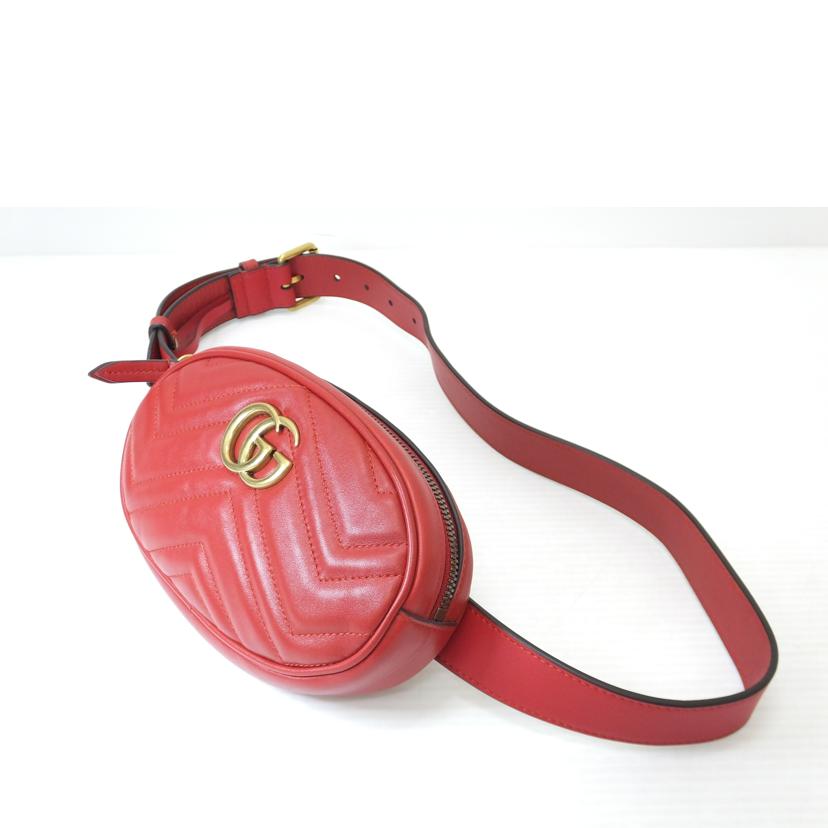 GUCCI グッチ/GGマーモントボディバッグ/レッド/476434//493***/ABランク/88