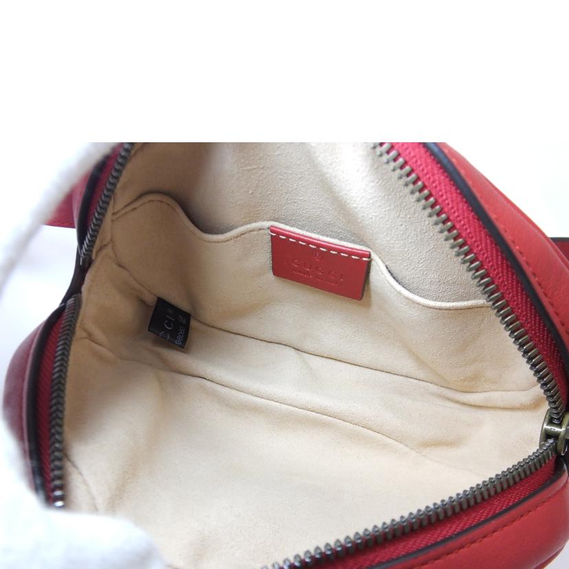 GUCCI グッチ/GGマーモントボディバッグ/レッド/476434//493***/ABランク/88