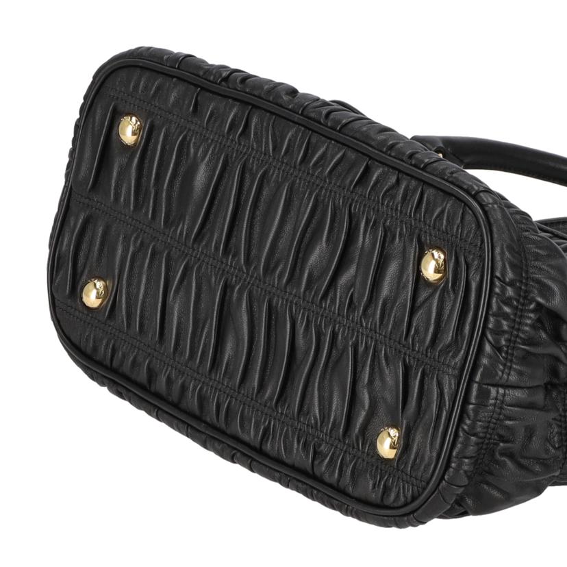 PRADA プラダ/PRADA/ギャザー2WAYハンド/ブラック/1BA172//SAランク/75