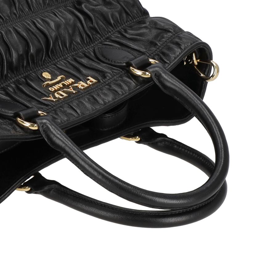 PRADA プラダ/PRADA/ギャザー2WAYハンド/ブラック/1BA172//SAランク/75