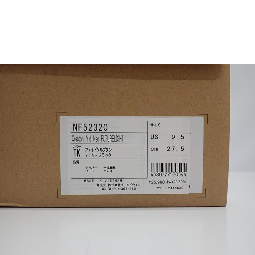 THE NORTH FACE ノースフェイス/THE NORTH FACE クレストン ミッド ネオ フューチャーライト/NF52320//27.5cm/Aランク/62