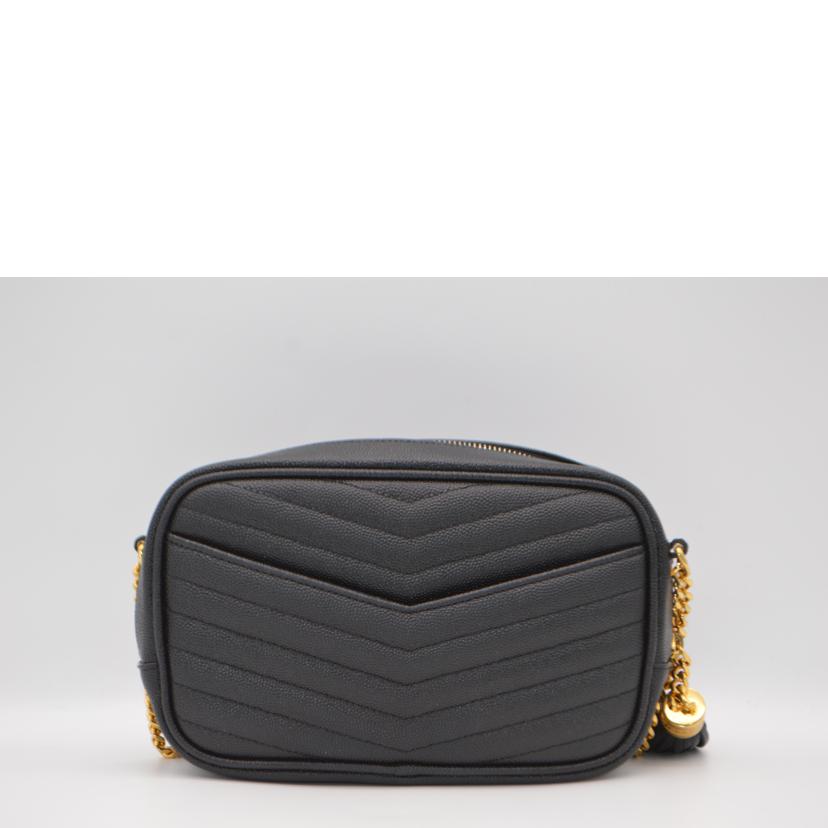 SAINT LAURENT サンローラン/ルー/モノグラムグレインカーフスキン/ノワール/618057//022*/Aランク/89