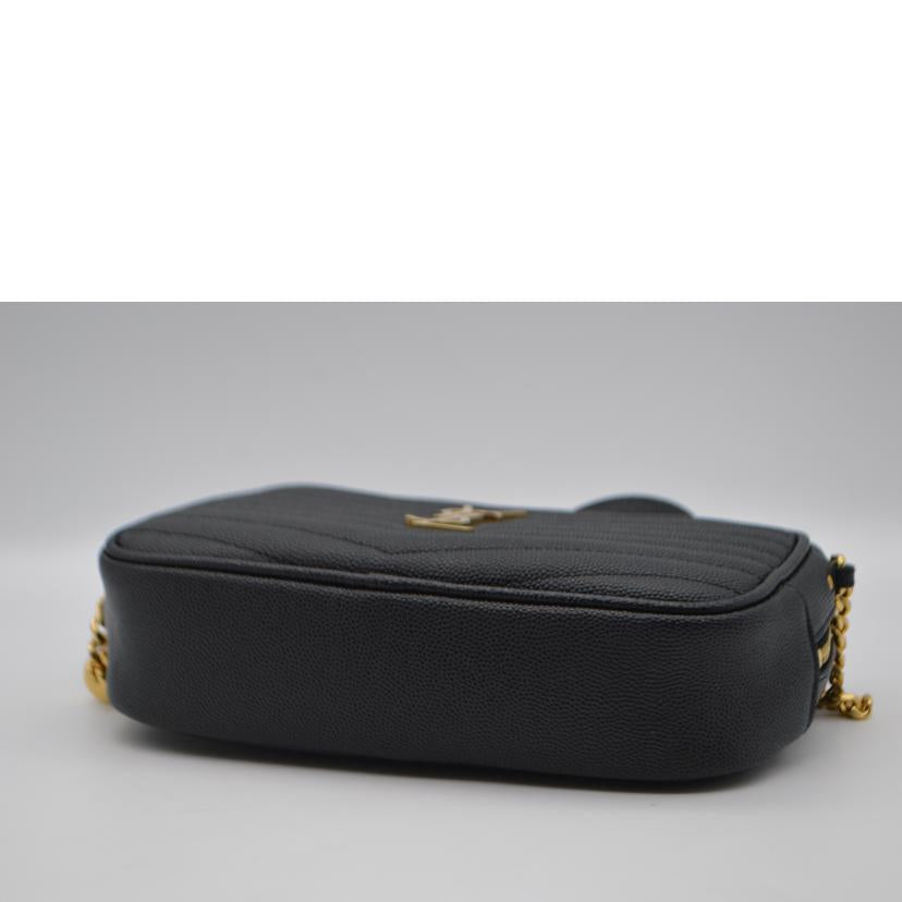 SAINT LAURENT サンローラン/ルー/モノグラムグレインカーフスキン/ノワール/618057//022*/Aランク/89