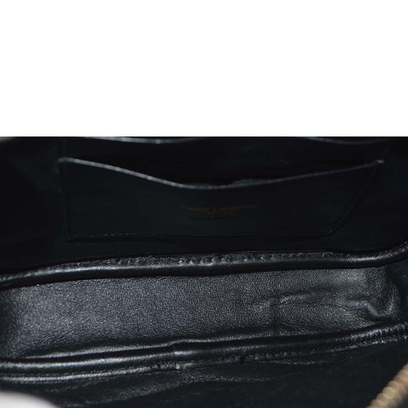 SAINT LAURENT サンローラン/ルー/モノグラムグレインカーフスキン/ノワール/618057//022*/Aランク/89