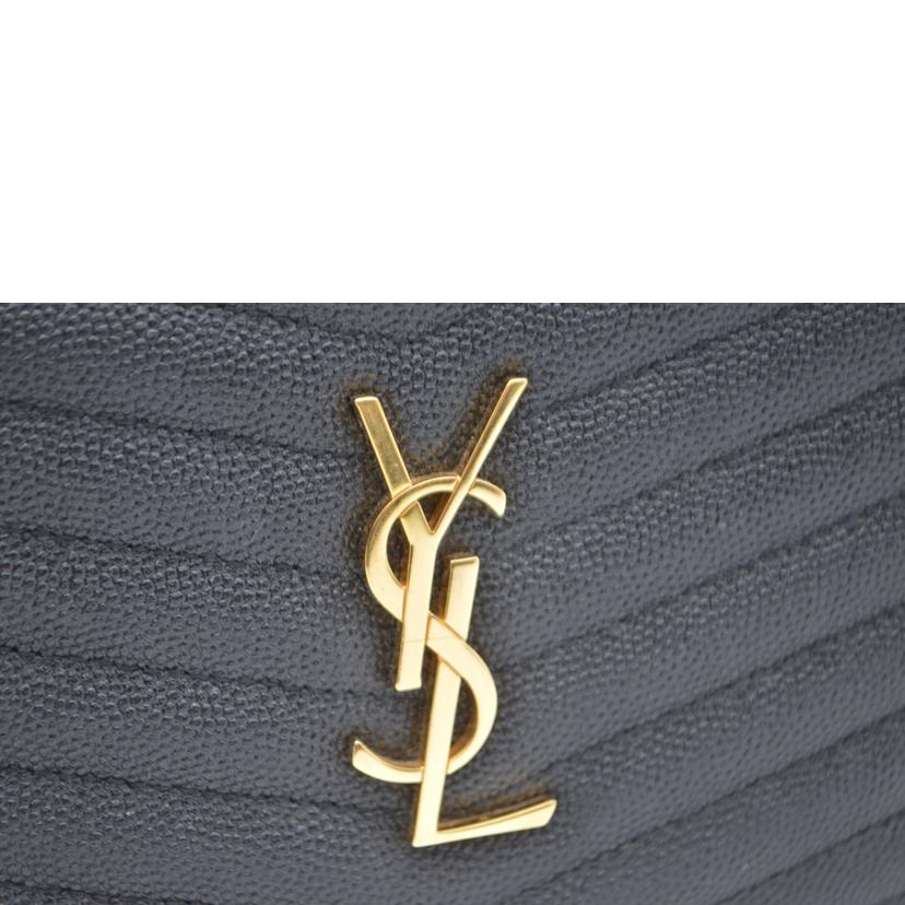SAINT LAURENT サンローラン/ルー/モノグラムグレインカーフスキン/ノワール/618057//022*/Aランク/89
