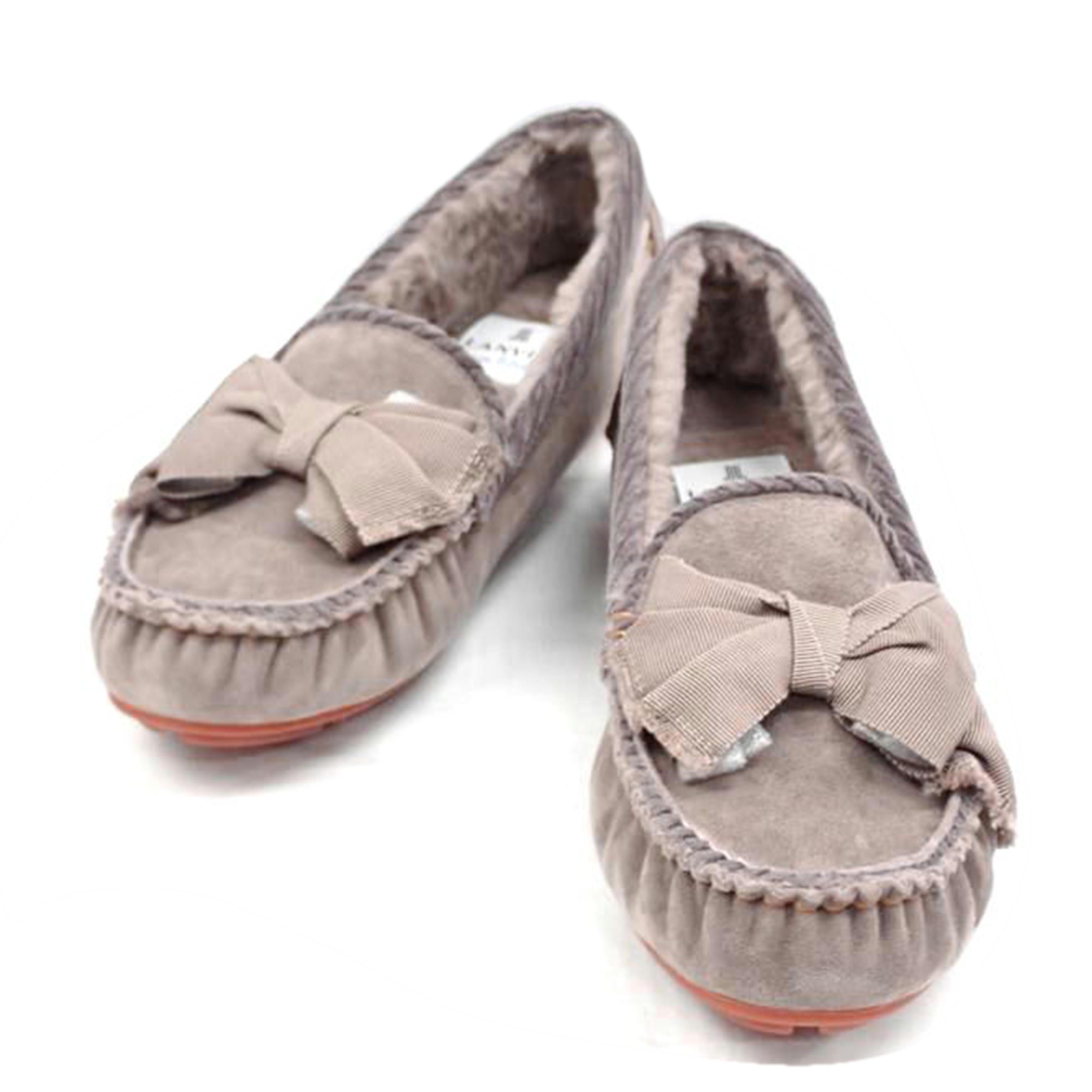 LANVIN en Bleu ランバン オン ブルー/リボンモチーフボアモカシン OKS/2716//24.0cm/Sランク/62