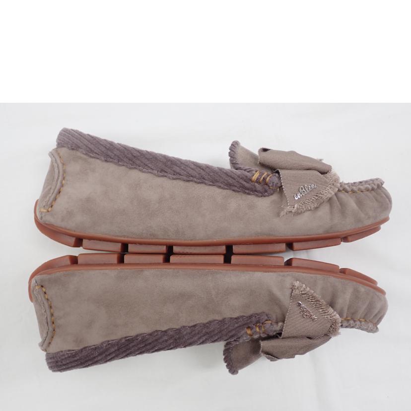 LANVIN en Bleu ランバン オン ブルー/リボンモチーフボアモカシン OKS/2716//24.0cm/Sランク/62