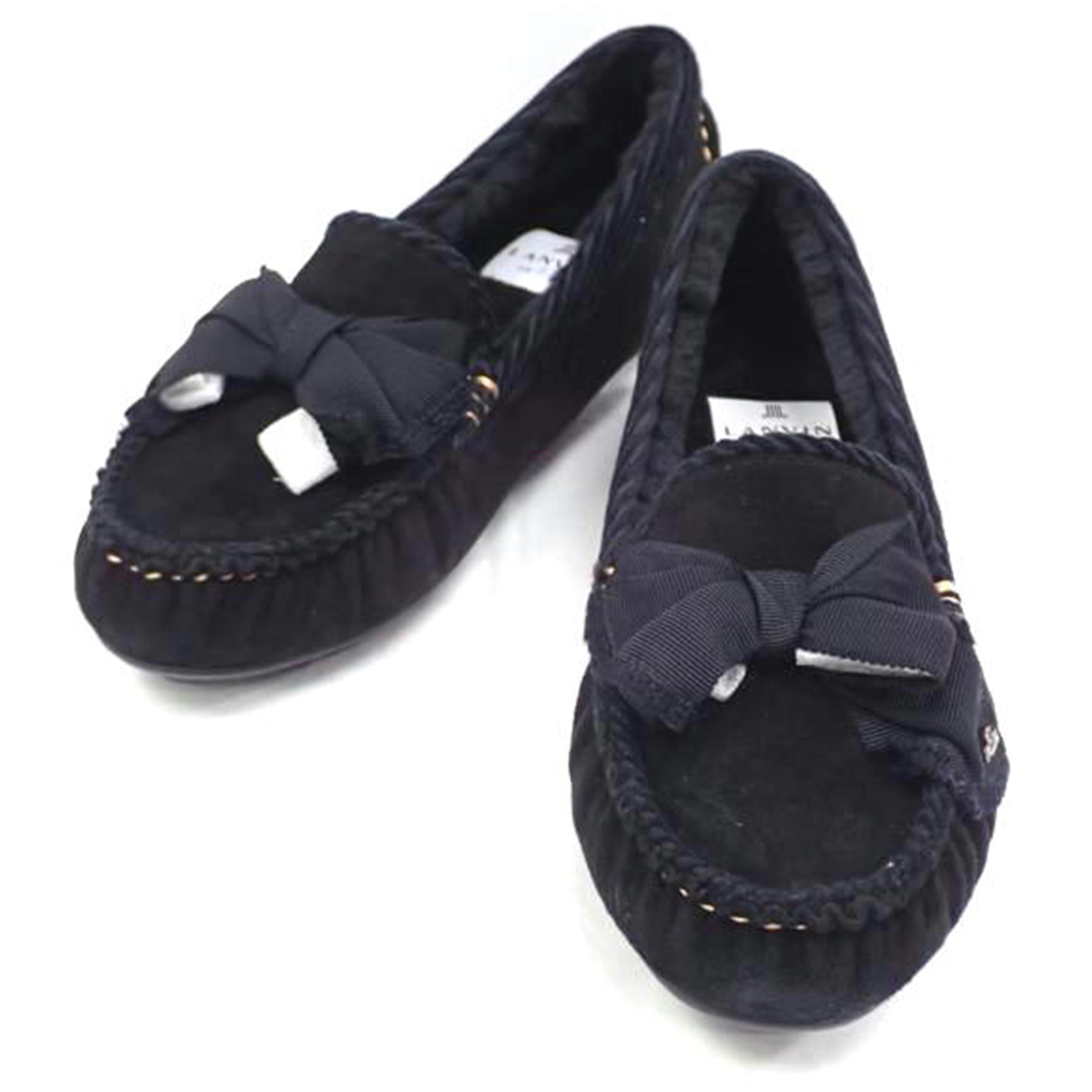 LANVIN en Bleu ランバン オン ブルー/リボンモチーフボアモカシン BS/2716//24.0cm/Sランク/62