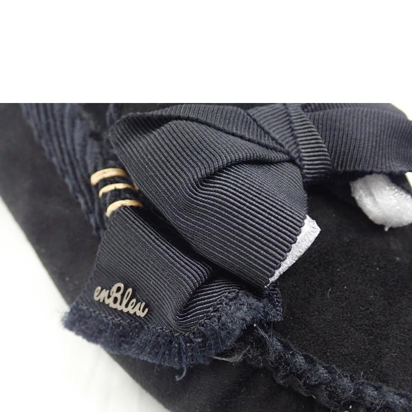 LANVIN en Bleu ランバン オン ブルー/リボンモチーフボアモカシン BS/2716//24.0cm/Sランク/62