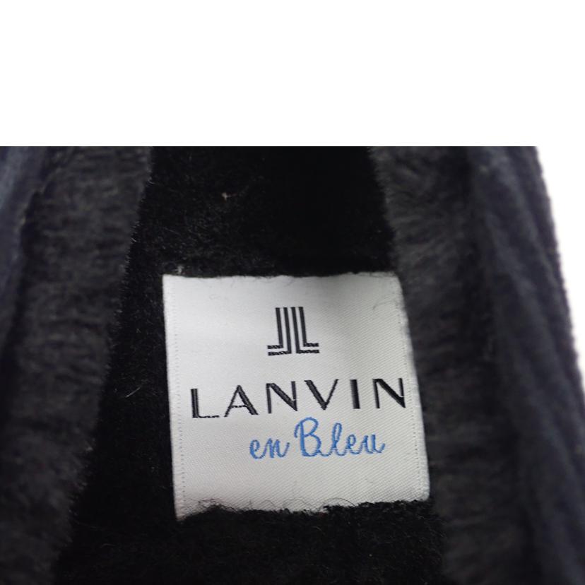 LANVIN en Bleu ランバン オン ブルー/リボンモチーフボアモカシン BS/2716//24.0cm/Sランク/62