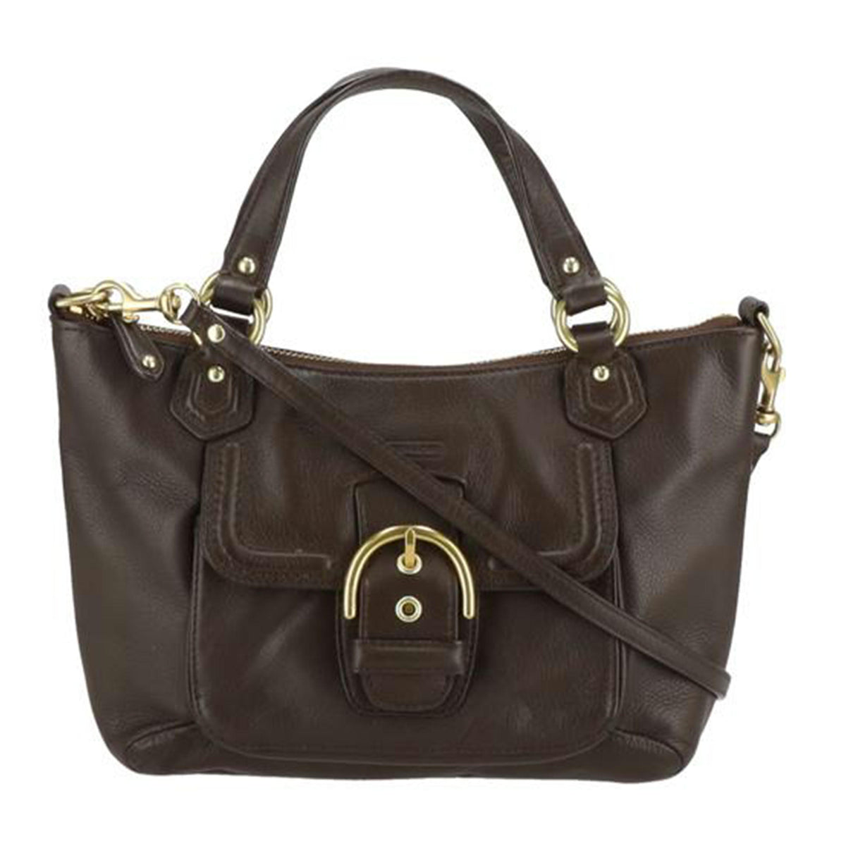 COACH コーチ/レザー2WAYショルダーバッグ/ブラウン//Aランク/18