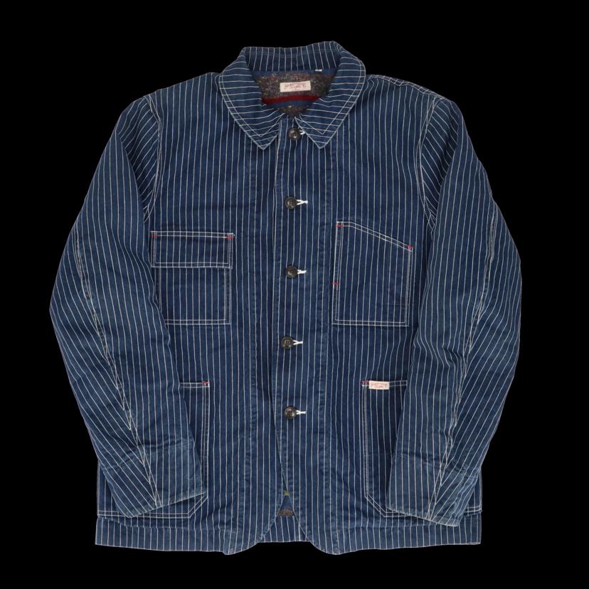 SUGAR CANE SUGAR CANE/希少/デニムピンストライプカバーオール/日本製/ブランケット/SC13444//ABランク/85