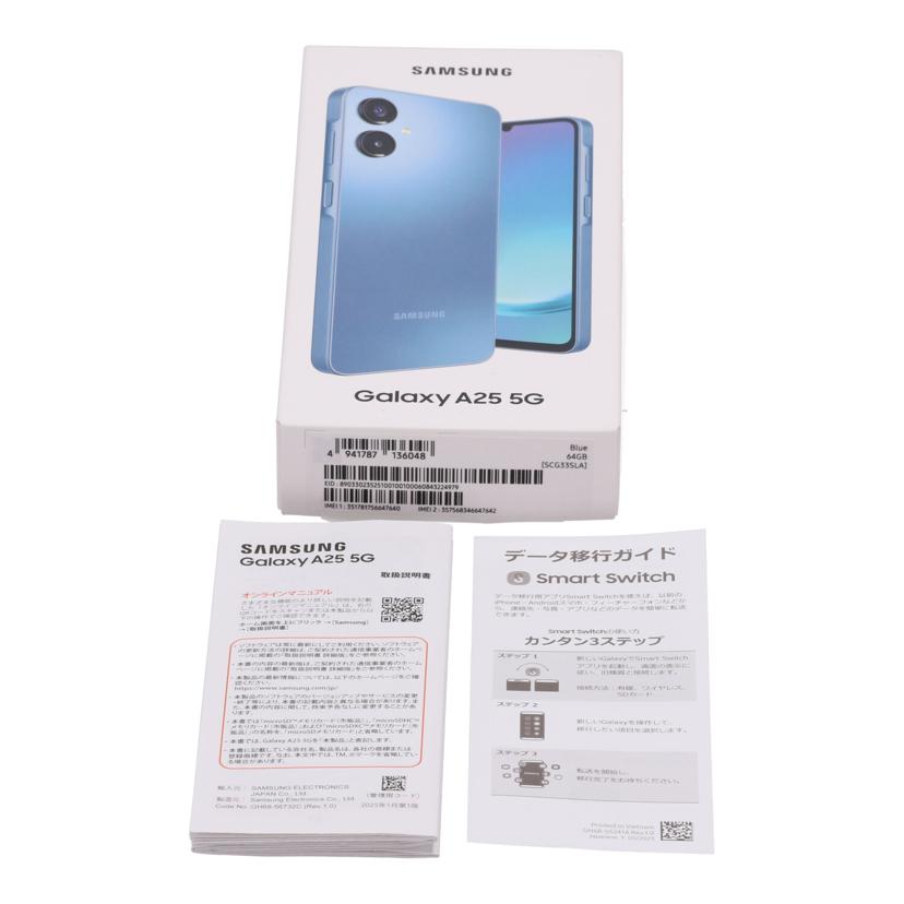 SAMSUNG au サムスン /スマートフォン/Galaxy A25 5G 64GB/SCG33//RFCY71AHBRH/Aランク/82