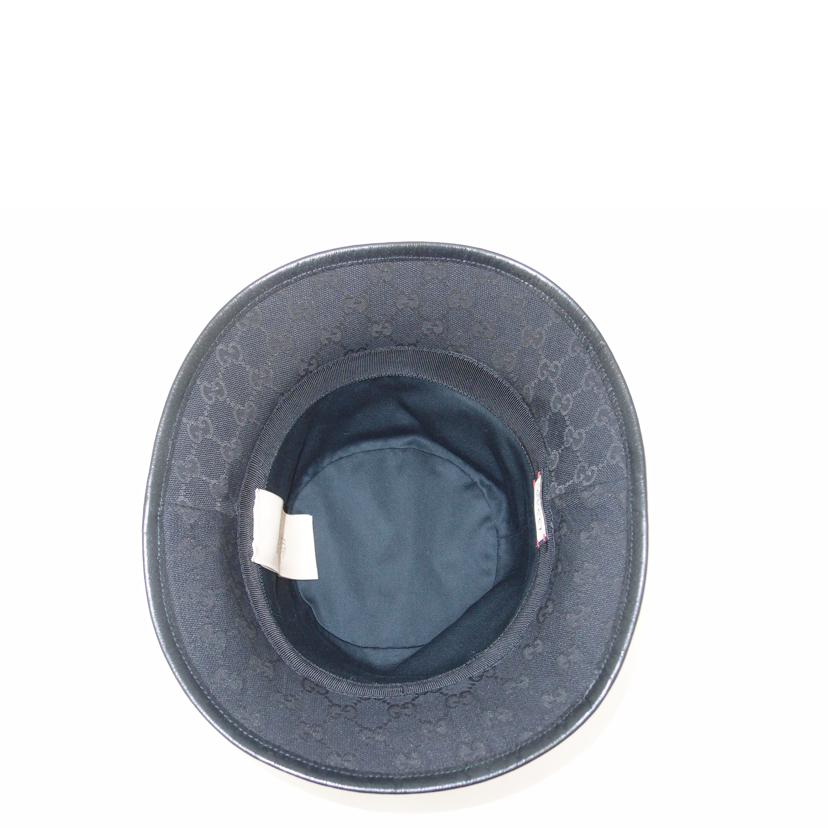 GUCCI グッチ/GGキャンバスフェドラバケットハット/ブラック/M/576587//4HG**/Aランク/69