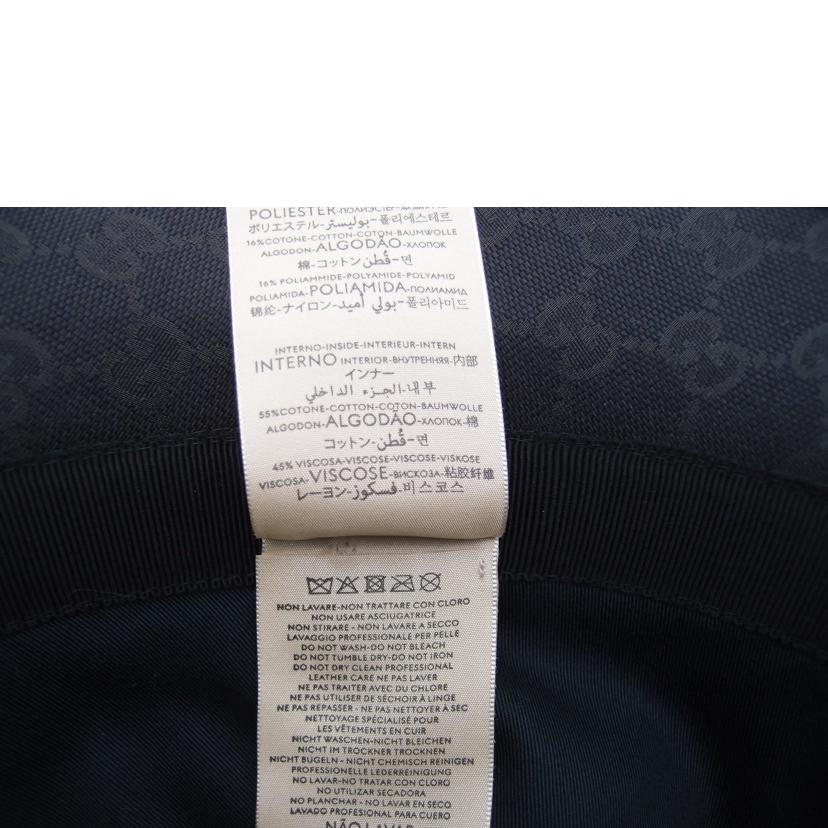 GUCCI グッチ/GGキャンバスフェドラバケットハット/ブラック/M/576587//4HG**/Aランク/69