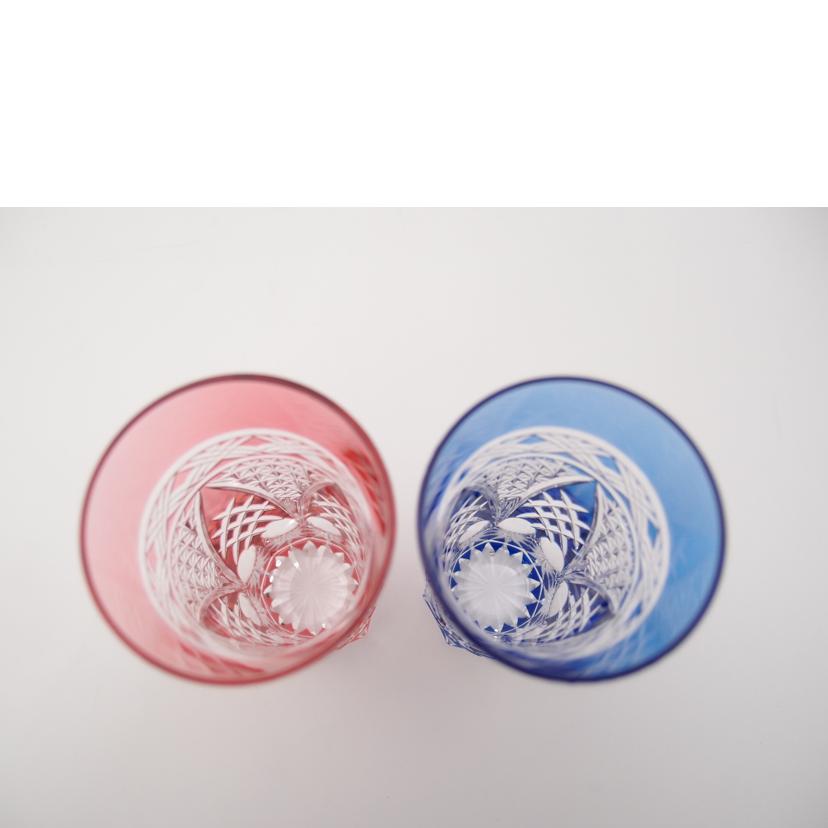 KAGAMI カガミクリスタル/ペアビールグラス/江戸切子/2624//SAランク/69